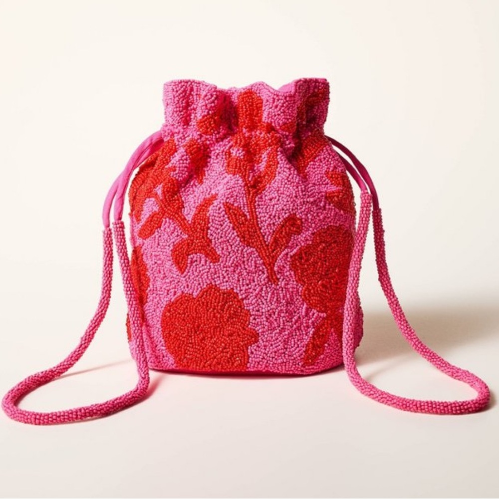 Kate spade beaded drawstring bag